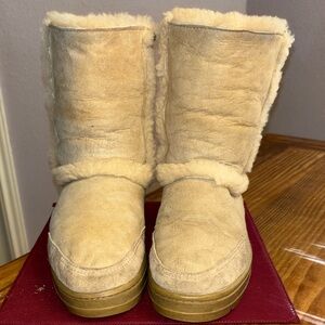 UGG Cream Shearling Boots